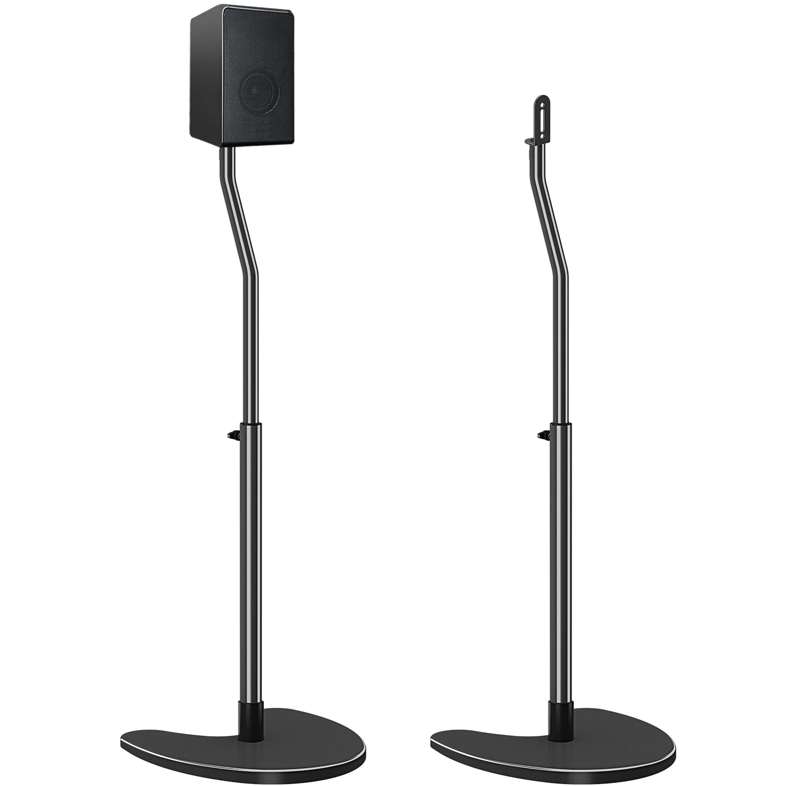 Mounting Dream Speaker Stands Pair Max 39" Height Adjustable Speaker Stands MountsHeavy Duty Base Extendable Tube11 lbs Capacity Per StandSet of 2 Universal Floor Stands (Speakers Not Included)