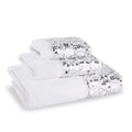 Zahari Home Sinatra 3 Piece Bathroom Towel Set Bath Towel Hand Towel Wash Cloth Absorbent White