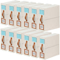 GhvyenntteS 12 Pack Bed Sheet Organizers and Storage Sturdy Bed Sheet Organizer with Zipper and Handle Foldable Linen Closet Organizers and Storage with Window and Label Beige