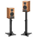 GZGDLJQ Universal Speaker Stands Pair 20-27.5 Inch Adjustable Bookshelf Speaker Stands All-Metal Heavy Duty Holds 100lbs Speaker Stand for Surround Sound with Cable Management