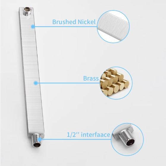 Shower System Shower Mixer Combo Set Wall-mounted