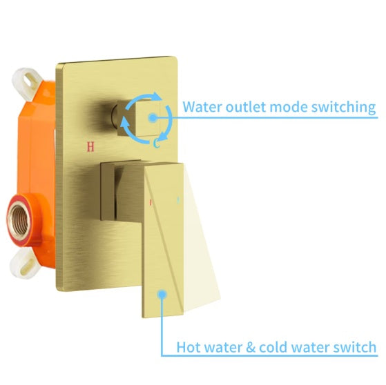 Shower System Shower Mixer Combo Set Wall-mounted