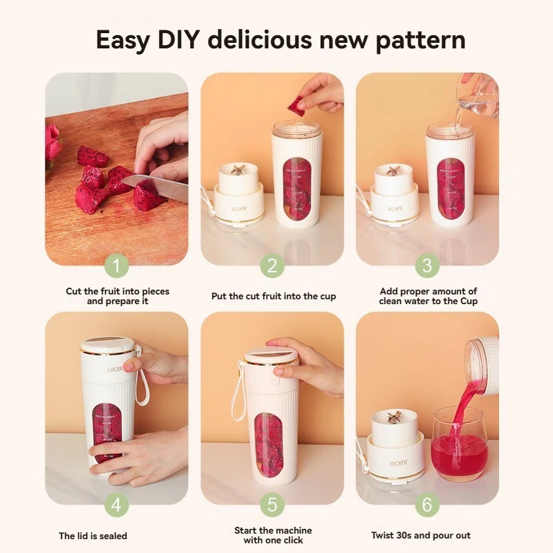 **Ultra-Smooth Portable Cordless Blender**