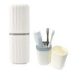 RINDOJIN Toothbrush Travel Case Portable Travel Toothbrush Holder Toothbrush Travel Containers for Bathroom Travel Camping School Toothbrush and Toothpaste Travel Case