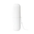 Toothbrush Travel Case Portable Toothbrush Cup Case Box Container Plastic Travel Toothbrush Case Toothbrush Holders for Traveling(White)