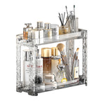 Shu’aa Perfume Organizer Skincare Organizers Makeup Organizer Countertop 2 Tier Vanity Tray Portable Cosmetic Display Cases Perfume Tray Makeup Storage for Bathroom Vanity Dresser Skin Care