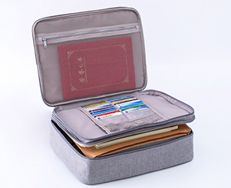 Large-Capacity Multi-Function Document Storage Bag